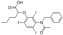 2-[[3-(N-Benzylacetylamino)-2,4,6-triiodophenyl]oxy]hexanoic acid CAS#: 22275-41-8
