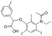2-[3-(N-Ethylacetylamino)-2,4,6-triiodophenoxy]-2-(m-tolyl)acetic acid CAS#: 23189-46-0