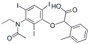 2-[3-(N-Ethylacetylamino)-2,4,6-triiodophenoxy]-2-(o-tolyl)acetic acid CAS#: 23197-59-3
