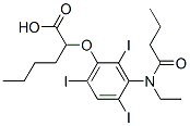 2-[[3-(N-Ethylbutanoylamino)-2,4,6-triiodophenyl]oxy]hexanoic acid CAS#: 22275-42-9