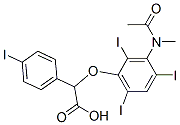 2-[3-(N-Methylacetylamino)-2,4,6-triiodophenoxy]-2-(p-iodophenyl)acetic acid CAS#: 23189-42-6