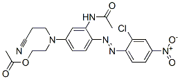 2-[[3-acetamido-4-[(2-chloro-4-nitrophenyl)azo]phenyl](2-cyanoethyl)amino]ethyl acetate CAS#: 28462-17-1