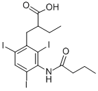 2-[3-(butyrylamino)-2,4,6-triiodobenzyl]butyric acid CAS#: 27293-82-9
