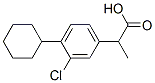 2-(3-chloro-4-cyclohexyl-phenyl)propanoic acid CAS#: 13376-38-0