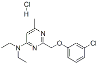 2-[(3-chlorophenoxy)methyl]-N,N-diethyl-6-methyl-pyrimidin-4-amine hyd rochloride CAS#: 102207-81-8