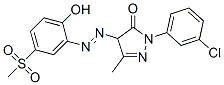 2-(3-chlorophenyl)-2,4-dihydro-4-[[2-hydroxy-5-(methylsulphonyl)phenyl]azo]-5-methyl-3H-pyrazol-3-one CAS#: 24886-39-3