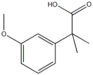 2-(3-methoxyphenyl)-2-methylpropanoic acid CAS#: 17653-94-0