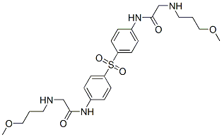 2-(3-methoxypropylamino)-N-[4-[4-[[2-(3-methoxypropylamino)acetyl]amin o]phenyl]sulfonylphenyl]acetamide CAS#: 2731-62-6