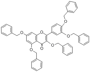2-[3,4-bis(phenylmethoxy)phenyl]-3,5,7-tris(phenylmethoxy)chromen-4-on e CAS#: 13157-90-9