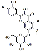 2-(3,4-dihydroxyphenyl)-7-(beta-D-glucopyranosyloxy)-3,5-dihydroxy-6-methoxy-4H-1-benzopyran-4-one CAS#: 19833-25-1