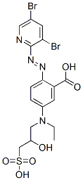 2-[(3,5-Dibromopyridin-2-yl)azo]-5-[ethyl(2-hydroxy-3-sulfopropyl)amino]benzoic acid CAS#: 102387-13-3