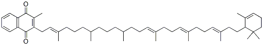 2-(3,7,11,15,19,23-hexamethyl-25-(2,6,6-trimethylcyclohex-2-enyl)pentacosa-2,14,18,22-tetraenyl)-3-methyl-1,4-naphthoquinone CAS#: 106611-74-9