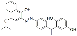 2-[4-[1-(2,5-Dihydroxyphenyl)ethyl]phenylazo]-4-isopropoxy-1-naphthol CAS#: 23270-75-9