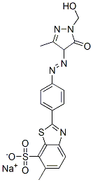 2-[4-[[[1-(Hydroxymethyl)-4,5-dihydro-3-methyl-5-oxo-1H-pyrazol]-4-yl]azo]phenyl]-6-methyl-7-benzothiazolesulfonic acid sodium salt CAS#: 25983-65-7