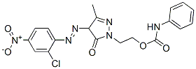 2-[4-[(2-chloro-4-nitrophenyl)azo]-2,4-dihydro-5-methyl-3-oxo-3H-pyrazol-2-yl]ethyl carbanilate CAS#: 10155-52-9