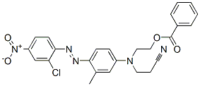 2-[4-[(2-chloro-4-nitrophenyl)azo]-N-(2-cyanoethyl)-3-methylanilino]ethyl benzoate CAS#: 20339-55-3