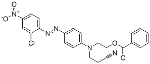 2-[4-[(2-chloro-4-nitrophenyl)azo]-N-(2-cyanoethyl)anilino]ethyl benzoate CAS#: 15087-68-0