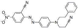 2-[[4-[(2-cyanoethyl)(2-phenylethyl)amino]phenyl]azo]-5-nitrobenzonitrile CAS#: 24610-00-2