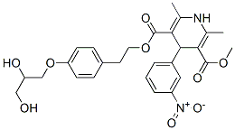 2-[4-(2,3-dihydroxypropoxy)phenyl]ethyl methyl 2,6-dimethyl-4-(3-nitro phenyl)-1,4-dihydropyridine-3,5-dicarboxylate CAS#: 104060-12-0