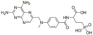 2-[[4-[(2,4-diaminopteridin-6-yl)methyl-methyl-amino]benzoyl]amino]-4- phosphono-butanoic acid CAS#: 106351-98-8
