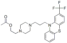2-[4-[3-[2-(trifluoromethyl)phenothiazin-10-yl]propyl]piperazin-1-yl]e thyl acetate CAS#: 2021-89-8
