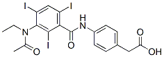 2-[4-[[3-(acetyl-ethyl-amino)-2,4,6-triiodo-benzoyl]amino]phenyl]acetic acid CAS#: 22708-43-6