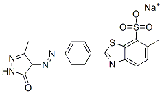 2-[4-[[(4,5-Dihydro-3-methyl-5-oxo-1H-pyrazol)-4-yl]azo]phenyl]-6-methyl-7-benzothiazolesulfonic acid sodium salt CAS#: 21493-04-9