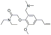 2-[[4-Allyl-2-(N,N-dimethylaminomethyl)-6-methoxyphenyl]oxy]-N,N-diethylacetamide CAS#: 2281-44-9