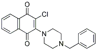 2-(4-BENZYLPIPERAZINO)-3-CHLORONAPHTHOQUINONE CAS#: 104309-93-5