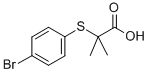 2-[(4-BROMOPHENYL)THIO]-2-METHYL-PROPANOIC ACID CAS#: 18527-16-7