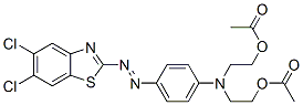 2-[4-[Bis(2-acetoxyethyl)amino]phenylazo]-5,6-dichlorobenzothiazole CAS#: 104495-87-6