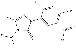 2-(4-Bromo-2-fluoro-5-nitrophenyl)-4-(difluoromethyl)-2,4-dihydro-5-methyl-3H-1,2,4-triazol-3-one CAS#: 111992-11-1