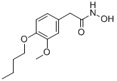 2-(4-Butoxy-3-methoxyphenyl)acetohydroxamic acid CAS#: 15560-61-9