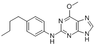 2-((4-Butylphenyl)amino)-6-methoxy-9H-purine CAS#: 104715-69-7