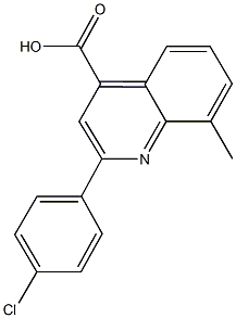 2-(4-CHLOROPHENYL)-8-METHYLQUINOLINE-4-CARBOXYLICACID CAS#: 107027-43-0