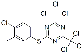 2-[(4-Chloro-3-methylphenyl)thio]-4,6-bis(trichloromethyl)-1,3,5-triazine CAS#: 24478-13-5