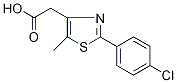 [2-(4-Chlorophenyl)-5-methyl-1,3-thiazol-4-yl]acetic acid CAS#: 259655-35-1