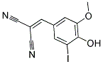 2-[(4-HYDROXY-3-IODO-5-METHOXYPHENYL)METHYLENE]MALONONITRILE CAS#: 27389-84-0