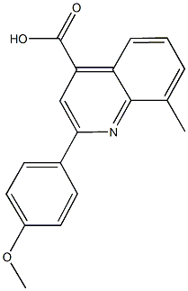 2-(4-METHOXYPHENYL)-8-METHYLQUINOLINE-4-CARBOXYLIC ACID CAS#: 107027-47-4
