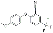 2-[(4-METHOXYPHENYL)SULFANYL]-5-(TRIFLUOROMETHYL)BENZENECARBONITRILE CAS#: 212691-83-3