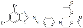 2-[4-[N,N-Bis(2-acetoxyethyl)amino]phenylazo]-4,6-dibromobenzothiazole CAS#: 28824-32-0
