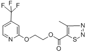 2-([4-(TRIFLUOROMETHYL)-2-PYRIDYL]OXY)ETHYL 4-METHYL-1,2,3-THIADIAZOLE-5-CARBOXYLATE CAS#: 257625-01-7