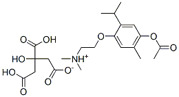 [2-(4-acetoxy-2-isopropyl-5-methylphenoxy)ethyl]dimethylammonium dihydrogen -2-hydroxypropane-1,2,3-tricarboxylate CAS#: 26162-66-3