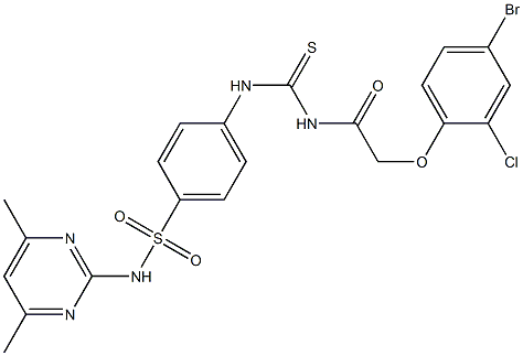 2-(4-broMo-2-chlorophenoxy)-N-(4-(N-(4,6-diMethylpyriMidin-2-yl)sulfaMoyl)phenylcarbaMothioyl)acetaMide CAS#: 587841-73-4