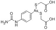 2-[[4-(carbamoylamino)phenyl]-(carboxymethylsulfanyl)arsanyl]sulfanyla cetic acid CAS#: 120-02-5