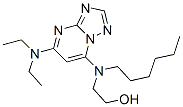 2-[(4-diethylamino-1,5,7,9-tetrazabicyclo[4.3.0]nona-2,4,6,8-tetraen-2 -yl)-hexyl-amino]ethanol CAS#: 100557-06-0