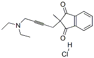 2-(4-diethylaminobut-2-ynyl)-2-methyl-indene-1,3-dione hydrochloride CAS#: 22019-31-4