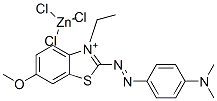 2-[[4-(dimethylamino)phenyl]azo]-3-ethyl-6-methoxybenzothiazolium trichlorozincate CAS#: 23408-72-2