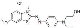 2-[[4-[ethyl(2-hydroxyethyl)amino]phenyl]azo]-6-methoxy-3-methylbenzothiazolium chloride CAS#: 26850-47-5