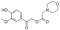 [2-(4-hydroxy-3-methoxy-phenyl)-2-oxo-ethyl] 2-morpholin-4-ylacetate CAS#: 19779-55-6